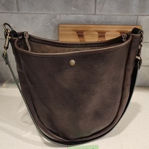 Go Forth Goods Celeste leather Hobo Bag